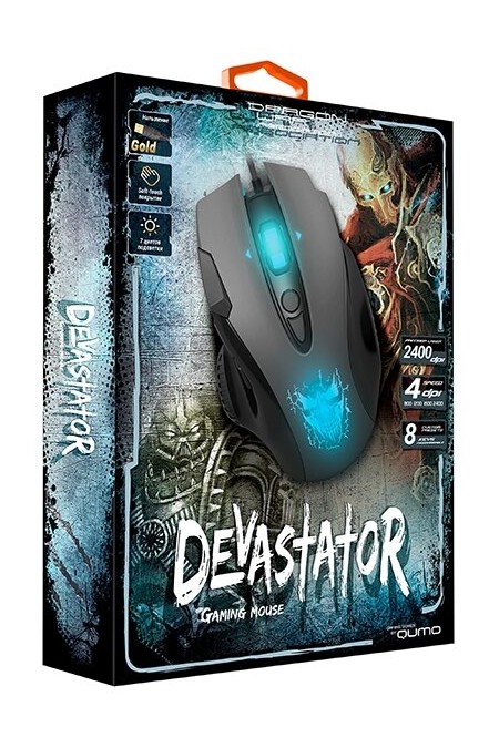 Мышь Qumo Devastator M12 (черный) 2