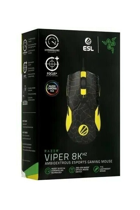 Мышь Razer Viper 8KHz ESL (RZ01-03580200-R3M1) (черный/желтый) 8