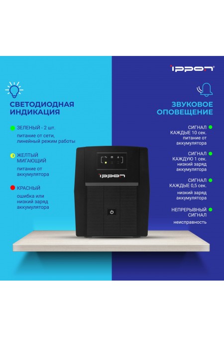Интерактивный ИБП IPPON Back Basic 2200 IEC (черный) 20