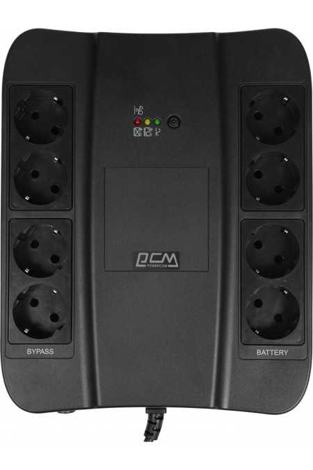 Интерактивный ИБП Powercom SPD-1000U (черный) 6