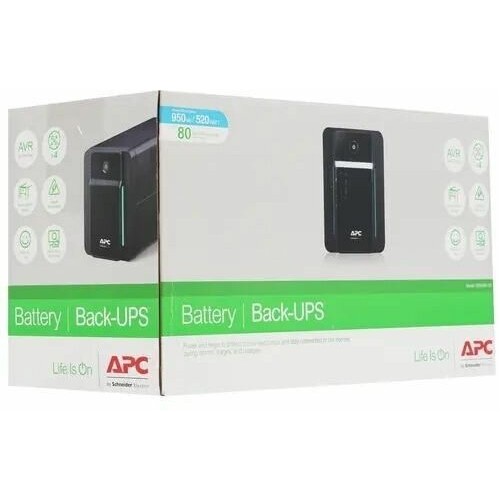 Интерактивный ИБП APC by Schneider Electric Back-UPS BX950MI-GR 520Вт 950ВА (черный) 4