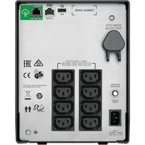 Интерактивный ИБП APC by Schneider Electric C SMC1500IC 900Вт 1500ВА (черный) 2