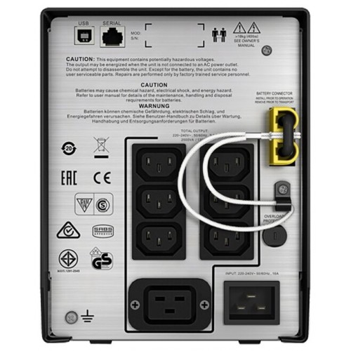 Интерактивный ИБП APC by Schneider Electric Smart UPS C SMC2000I 1300Вт 2000ВА (черный) 1