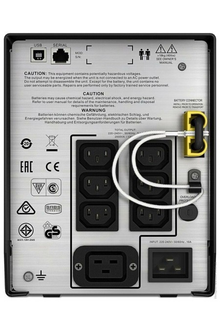 Интерактивный ИБП APC by Schneider Electric Smart UPS C SMC2000I 1300Вт 2000ВА (черный) 2