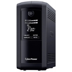 Интерактивный ИБП CyberPower VP700EILCD (черный)