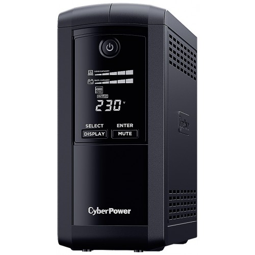 Интерактивный ИБП CyberPower VP700EILCD (черный) 