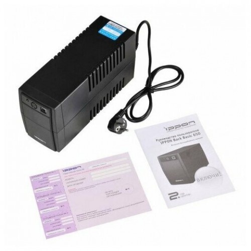 Интерактивный ИБП IPPON Back Basic 1050 Euro (черный) 7