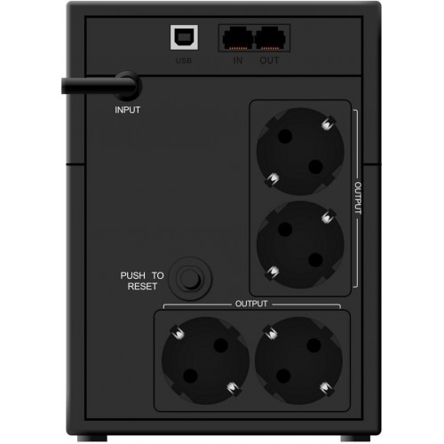 Интерактивный ИБП Ippon Back Basic 1200 LCD Euro 1687965 (черный) 2