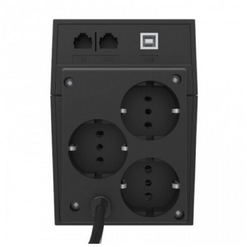 Интерактивный ИБП Powercom RPT-1000A EURO (черный) 6
