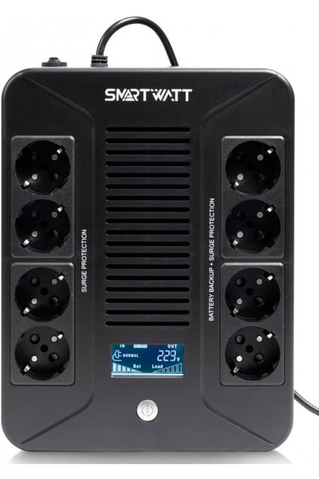 Интерактивный ИБП SMARTWATT UPS SAFE 600 Line-interactive 600VA (черный) 