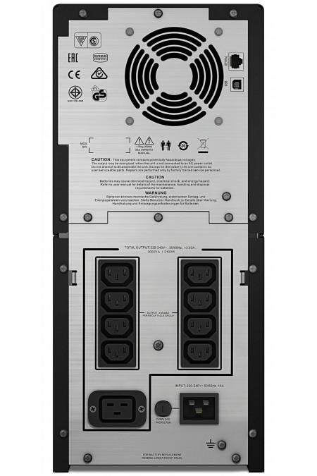 Источник бесперебойного питания APC by Schneider Electric Smart-UPS C SMC3000I 2100Вт 3000ВА (черный) 7
