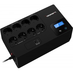 Источник бесперебойного питания Ippon Kirpich 1050 600Вт 1050ВА (черный)