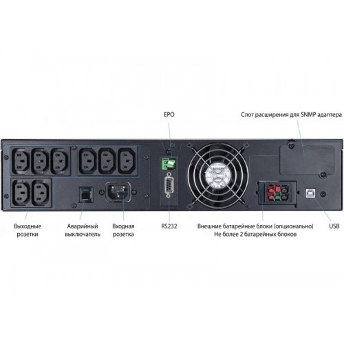 Источник бесперебойного питания Powercom Macan MRT-1000-L 1000Вт 1000ВА (черный) 1