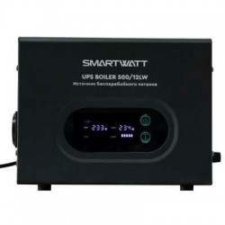Источник бесперебойного питания Smartwatt Boiler 500/12LW 300Вт 500ВА (черный)