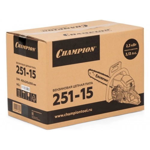 Бензопила Champion 251-15 (A251-15) 2
