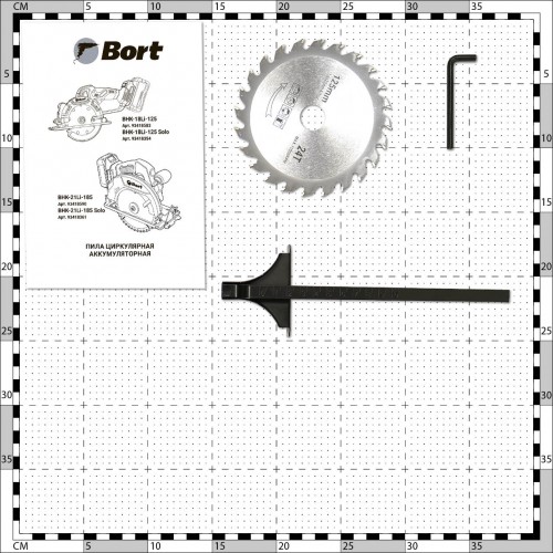 Пила дисковая (циркулярная) BORT BHK-18Li-125 Solo (93418354) без АКБ и ЗУ 4