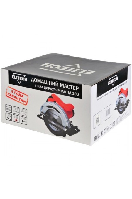 Пила дисковая (циркулярная) Elitech ПД 190 (E2206.011.00) 4
