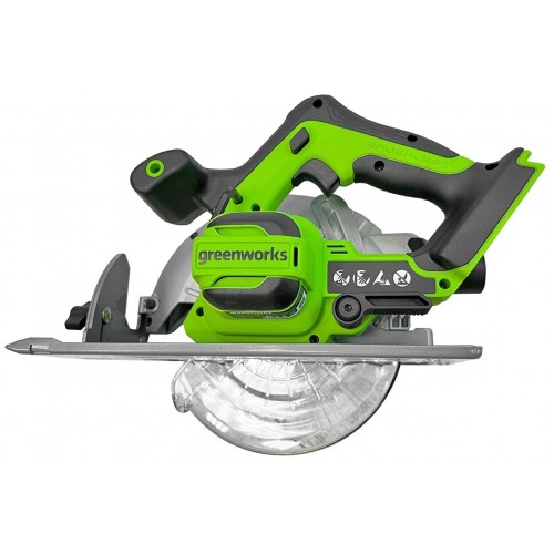 Пила дисковая (циркулярная) GreenWorks GD24CS (1500907) без АКБ и ЗУ 3