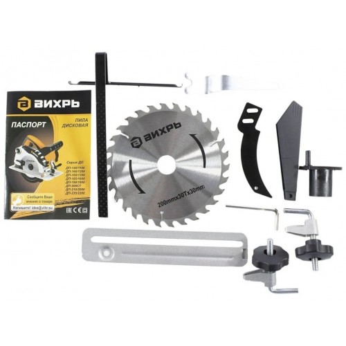 Пила дисковая (циркулярная) Вихрь ДП-200СТ (72/11/7) 8