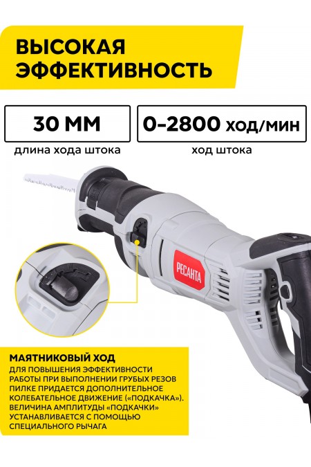 Пила сабельная Ресанта ПС-1400Э (75/25/3) 3