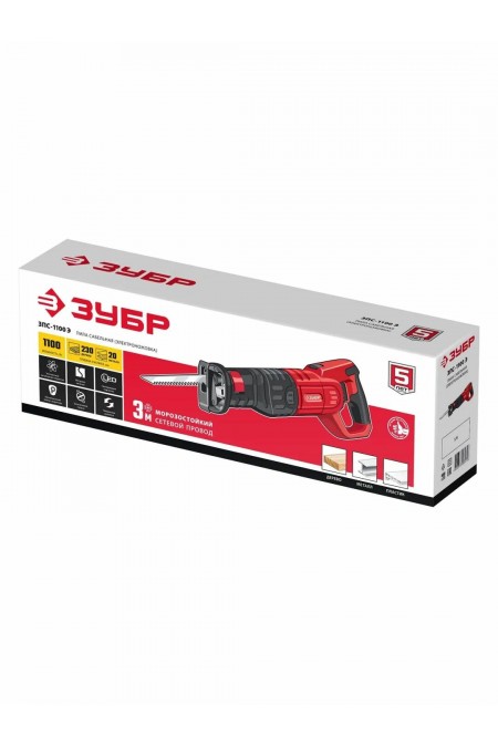 Пила сабельная ЗУБР МАСТЕР ЗПС-1100 Э 2