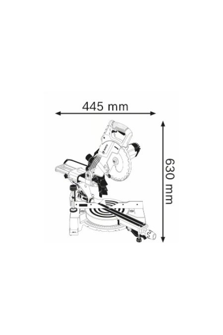 Пила торцовочная Bosch GCM 800 SJ (0601B19000) 3