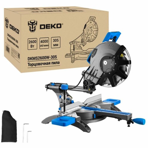Пила торцовочная Deko DKMS2600W-305 Laser (083-1094) 