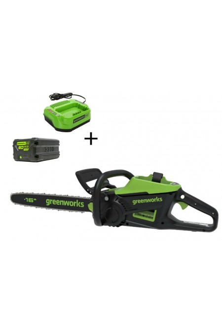 Пила цепная аккумуляторная GreenWorks D60CS25k4 (2008907UB) 6