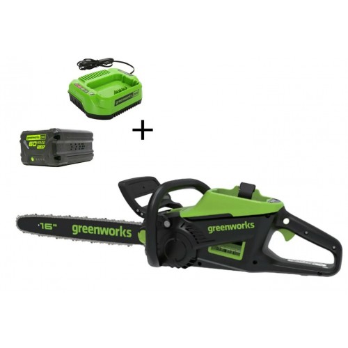 Пила цепная аккумуляторная GreenWorks D60CS25k4 (2008907UB) 6