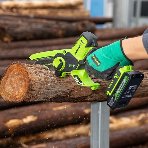 Пила цепная аккумуляторная Greenworks G24MCS10 (2008207UA) 7