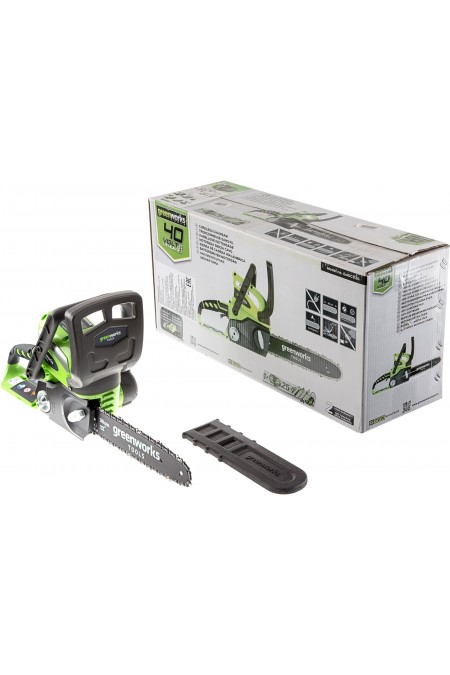 Пила цепная аккумуляторная Greenworks G40CS30IIK2 7
