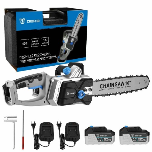 Пила цепная аккумуляторня Deko DKCHS 40 PRO (063-4357) 