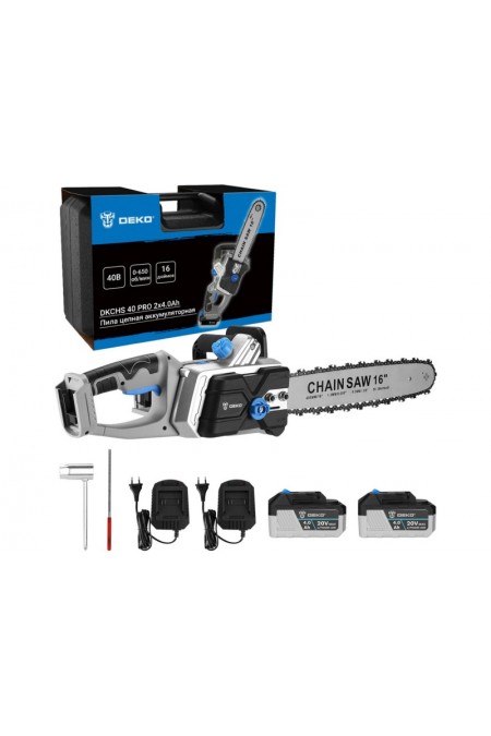 Пила цепная аккумуляторня Deko DKCHS 40 PRO (063-4357) 