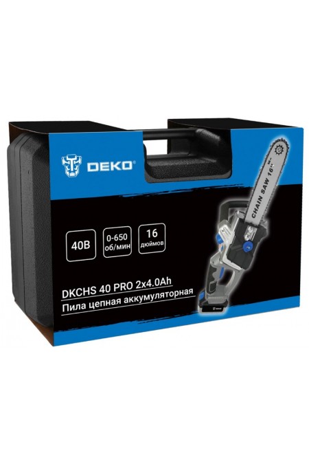 Пила цепная аккумуляторня Deko DKCHS 40 PRO (063-4357) 6