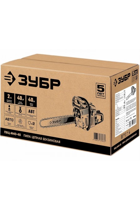 Пила цепная бензиновая Зубр ПБЦ-М40-40 1