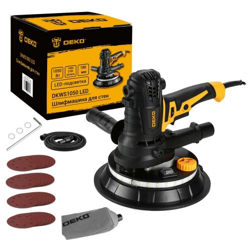 Шлифмашина для стен Deko DKWS1050 LED (083-1036) 