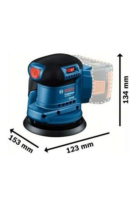 Шлифмашина эксценриковая Bosch GEX 185-Li (06013A5020) 2