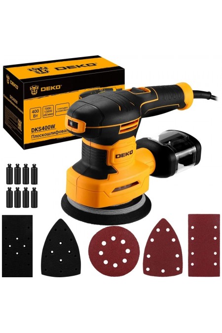 Шлифмашина эксцентриковая Deko DKS400W (085-1058) 