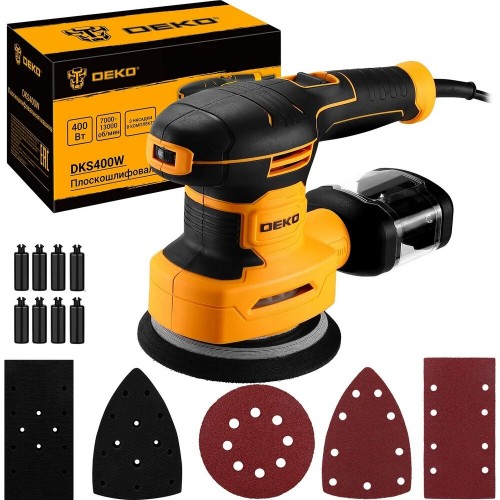 Шлифмашина эксцентриковая Deko DKS400W (085-1058) 