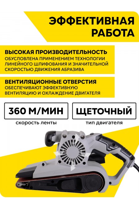 Шлифмашина ленточная Ресанта ЛШМ-75/900 (75/6/1) 3