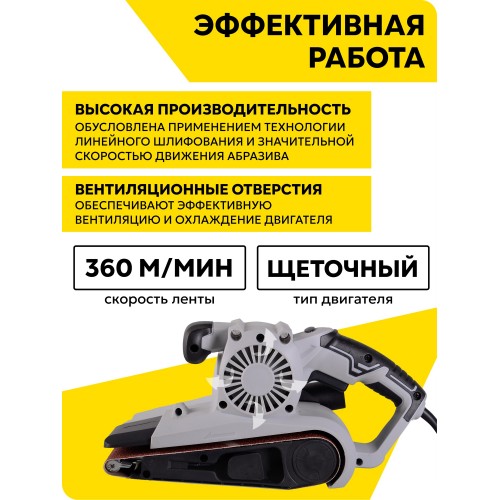 Шлифмашина ленточная Ресанта ЛШМ-75/900 (75/6/1) 3