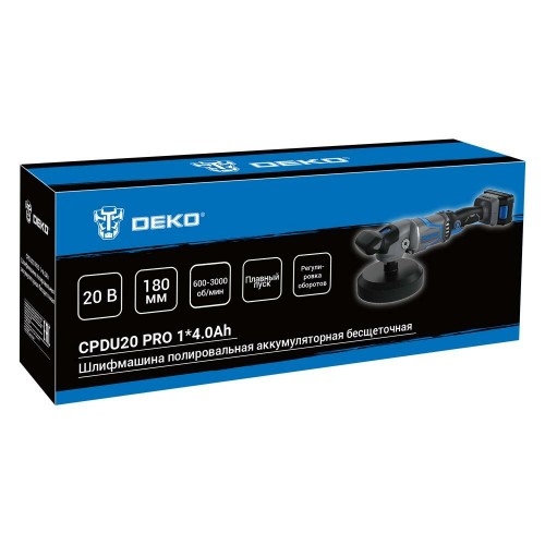Шлифмашина полировальная Deko CPDU20 PRO (083-1033) 1