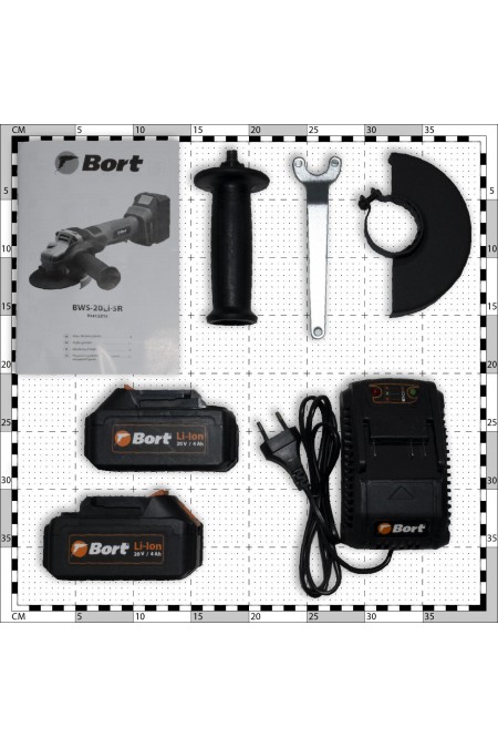 Шлифмашина угловая Bort BWS-20Li-SR (93412215) 9