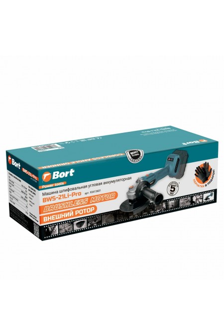 Шлифмашина угловая BORT BWS-21Li-Pro (93413601) без АКБ и ЗУ 9