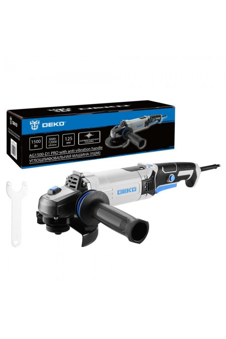Шлифмашина угловая DEKO AG1500-D1 PRO (083-1028) 