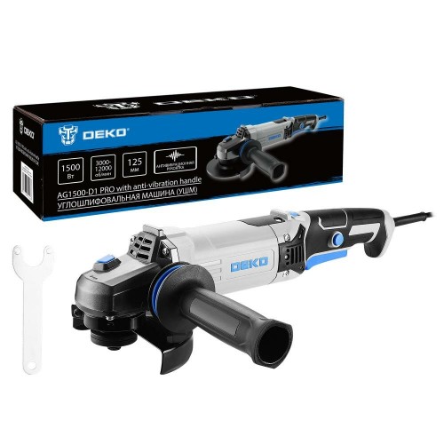 Шлифмашина угловая DEKO AG1500-D1 PRO (083-1028) 