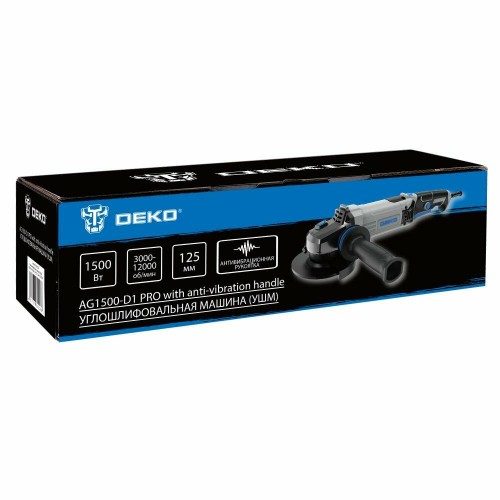 Шлифмашина угловая DEKO AG1500-D1 PRO (083-1028) 1