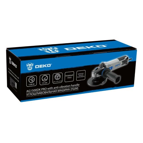 Шлифмашина угловая DEKO AG1500DK PRO (083-1026) 2