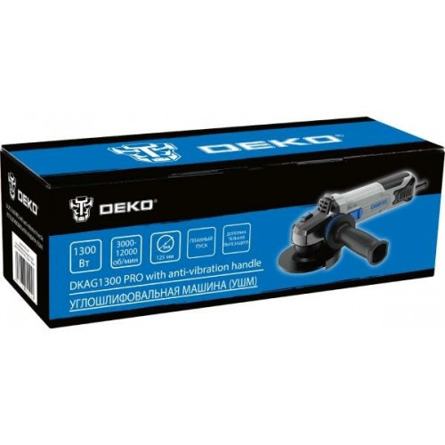Шлифмашина угловая Deko DKAG1300 PRO (085-1055) 