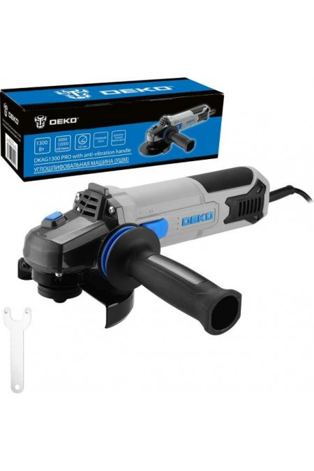 Шлифмашина угловая Deko DKAG1300 PRO (085-1055) 1